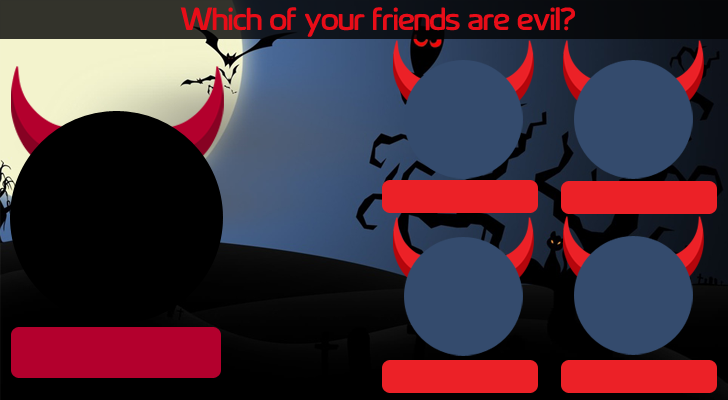 Which of your friends are evil?